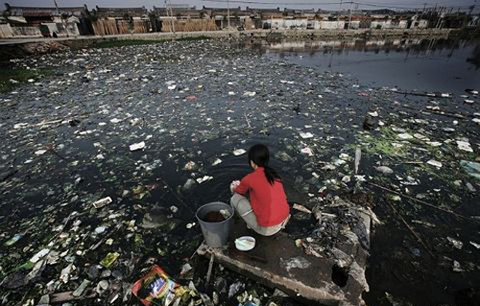 淮河水污染图